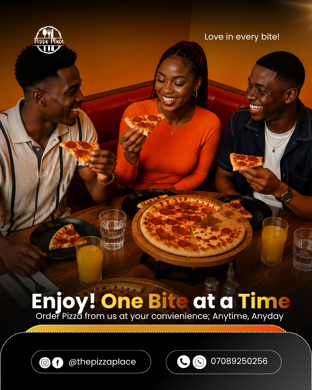 Pizza Place Social Media Design