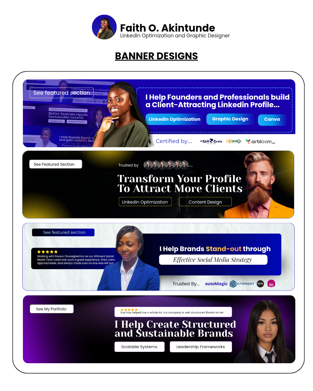 LinkedIn Banner Designs